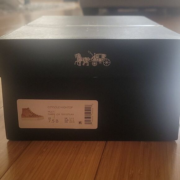 Citysole High Top Platform Sneaker In Rainbow Signature Canvas size 7.5 and 8 - Picture 6 of 8